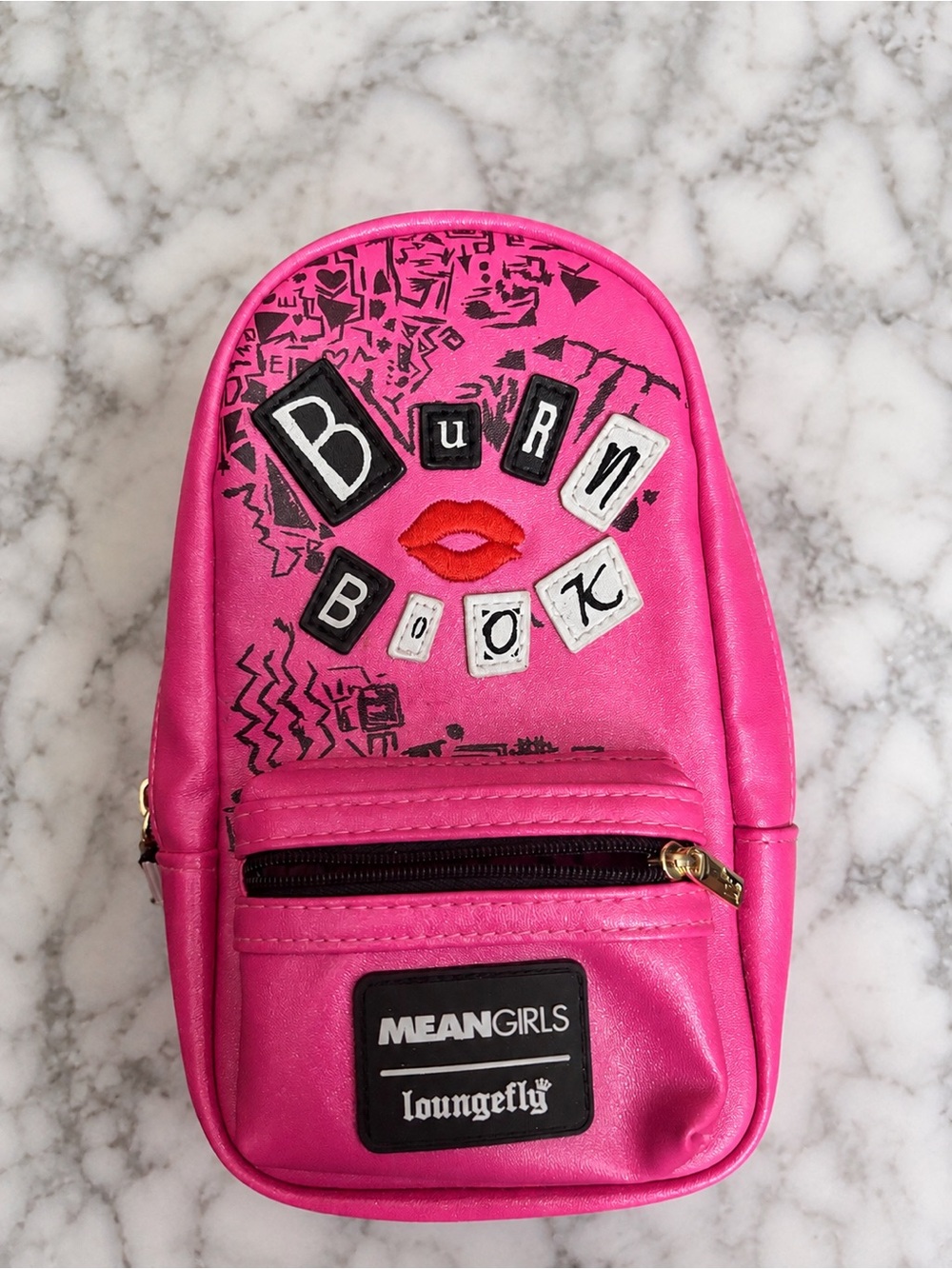 Loungefly Mean Girls Burn Book Mini Backpack Pencil Case / Cosmetic Bag